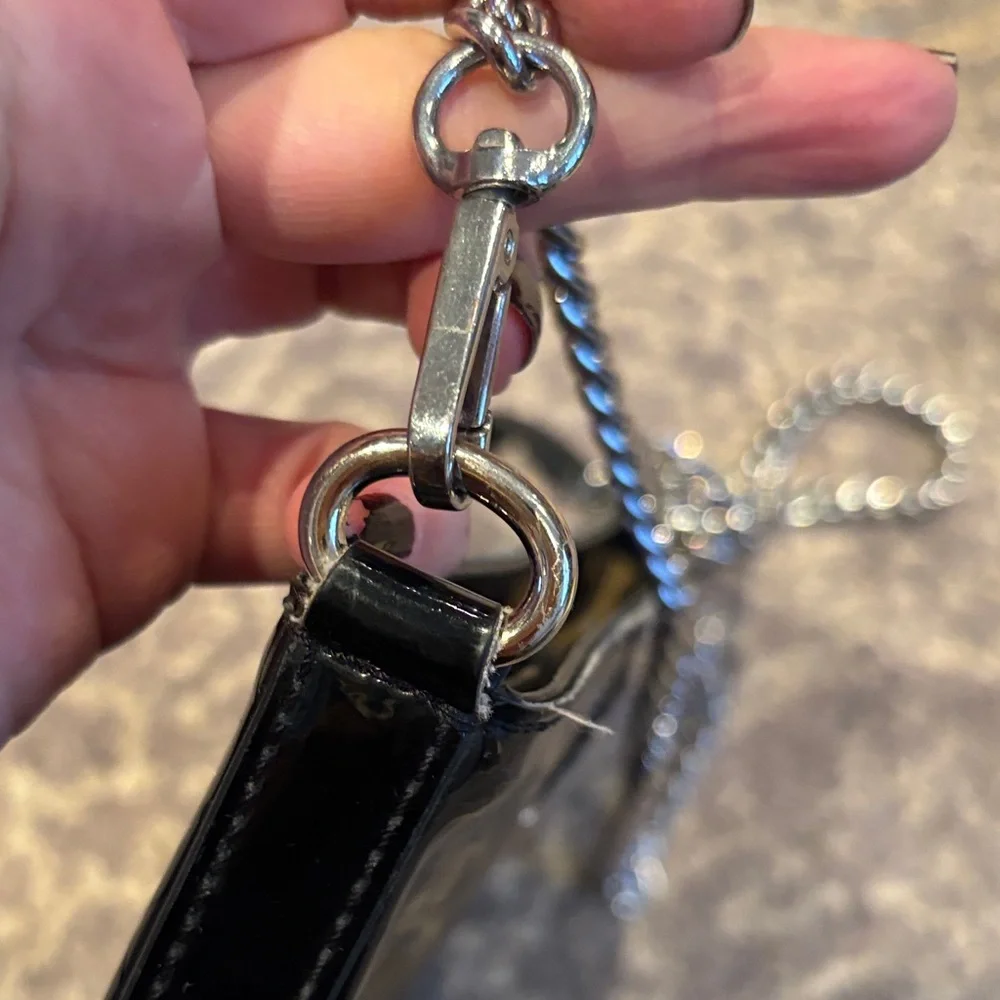 kate spade Black and Silver Heart Pattern Crossbody Bag - Picture 7 of 8